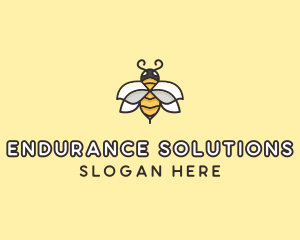 Yellow Honey Bee  logo design