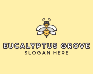 Yellow Honey Bee  logo design