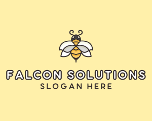 Yellow Honey Bee  logo design