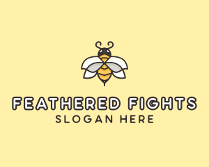 Yellow Honey Bee  logo design