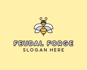 Yellow Honey Bee  logo design