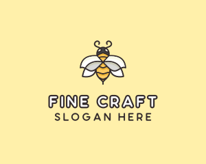 Yellow Honey Bee  logo design