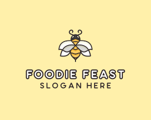 Yellow Honey Bee  logo design