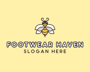 Yellow Honey Bee  logo design