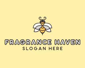 Yellow Honey Bee  logo design