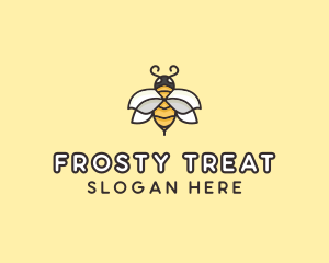 Yellow Honey Bee  logo design