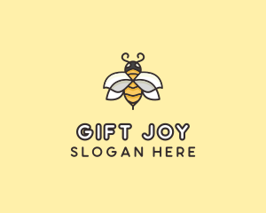 Yellow Honey Bee  logo design