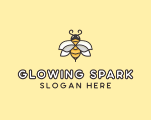 Yellow Honey Bee  logo design