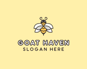 Yellow Honey Bee  logo design