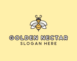 Honey - Yellow Honey Bee logo design