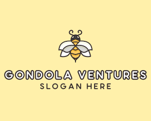 Yellow Honey Bee  logo design