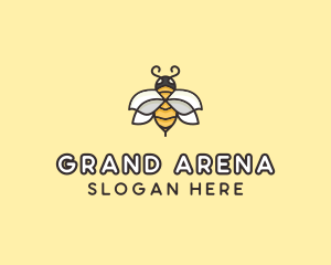 Yellow Honey Bee  logo design