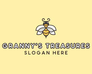 Yellow Honey Bee  logo design