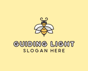 Yellow Honey Bee  logo design