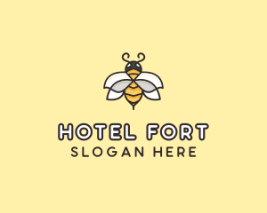 Yellow Honey Bee  logo design