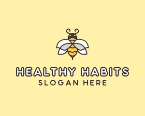 Yellow Honey Bee  logo design