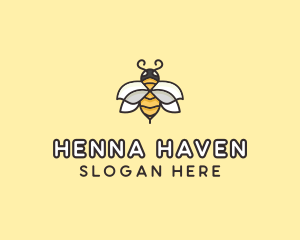 Yellow Honey Bee  logo design