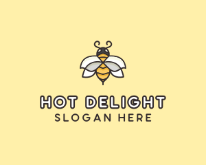 Yellow Honey Bee  logo design