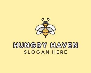 Yellow Honey Bee  logo design