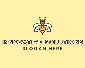Yellow Honey Bee  logo design