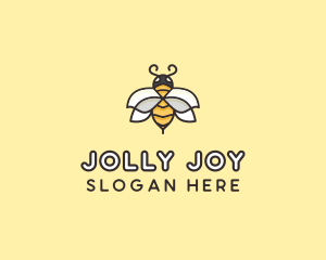 Yellow Honey Bee  logo design