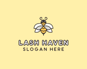 Yellow Honey Bee  logo design