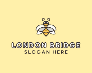 Yellow Honey Bee  logo design