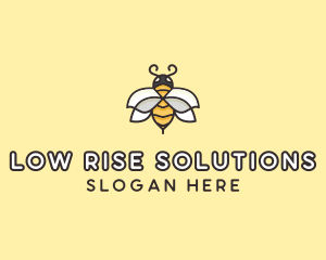 Yellow Honey Bee  logo design