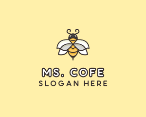 Yellow Honey Bee  logo design