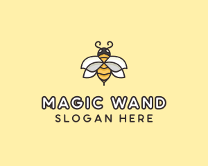 Yellow Honey Bee  logo design