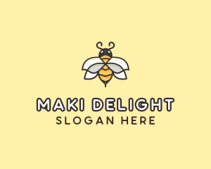 Yellow Honey Bee  logo design