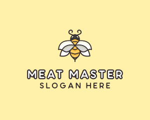 Yellow Honey Bee  logo design