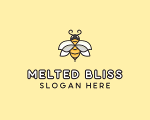 Yellow Honey Bee  logo design