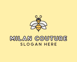 Yellow Honey Bee  logo design