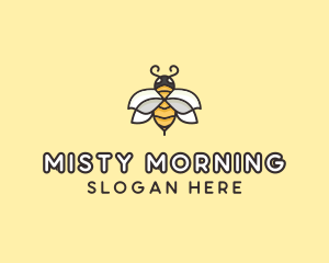 Yellow Honey Bee  logo design