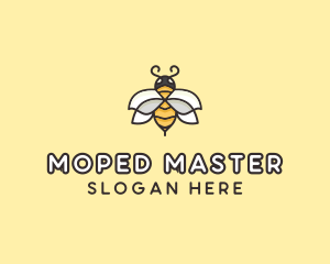 Yellow Honey Bee  logo design