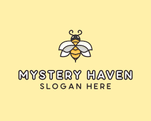 Yellow Honey Bee  logo design