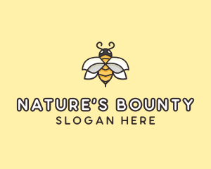 Yellow Honey Bee  logo design