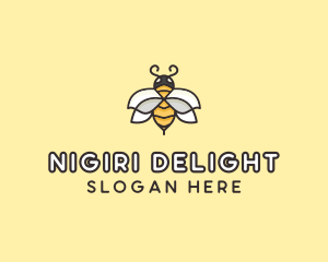 Yellow Honey Bee  logo design