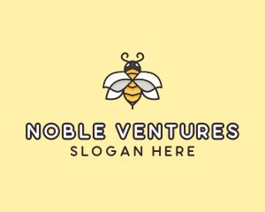 Yellow Honey Bee  logo design