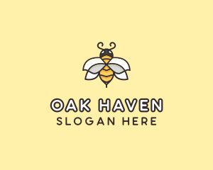 Yellow Honey Bee  logo design