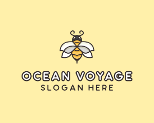 Yellow Honey Bee  logo design