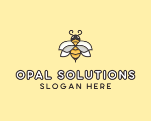 Yellow Honey Bee  logo design