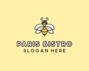 Yellow Honey Bee  logo design