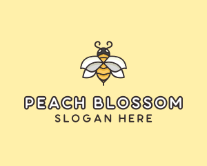 Yellow Honey Bee  logo design