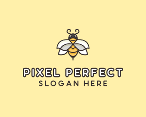 Yellow Honey Bee  logo design