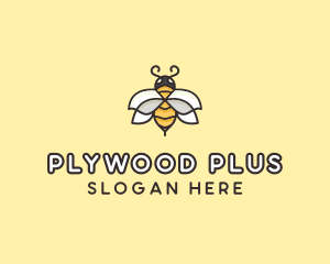 Yellow Honey Bee  logo design