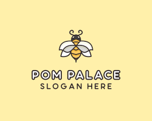 Yellow Honey Bee  logo design