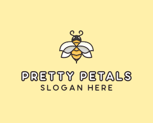 Yellow Honey Bee  logo design