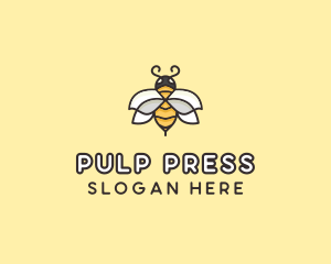 Yellow Honey Bee  logo design